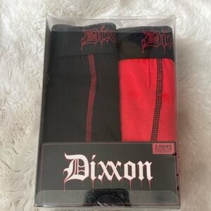 Dixxon two pack, red boxer, briefs size medium NWT new